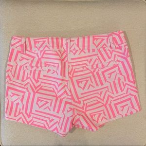 J.Crew Geometric Hot Pink Shorts